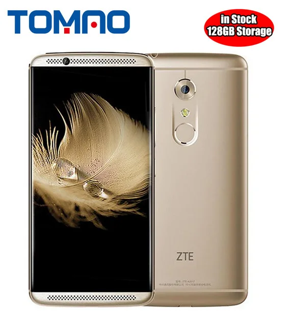 Оригинальный мобильный телефон ZTE Axon 7 A2017 4G LTE Snapdragon 820 Android 6 0 5 дюйма 2560X1440 4/6 г 64/128
