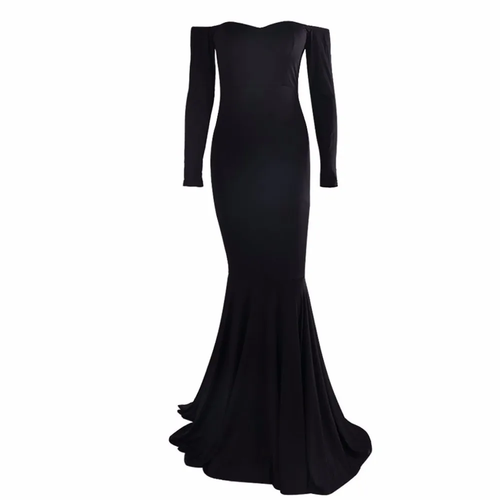 black simple gown