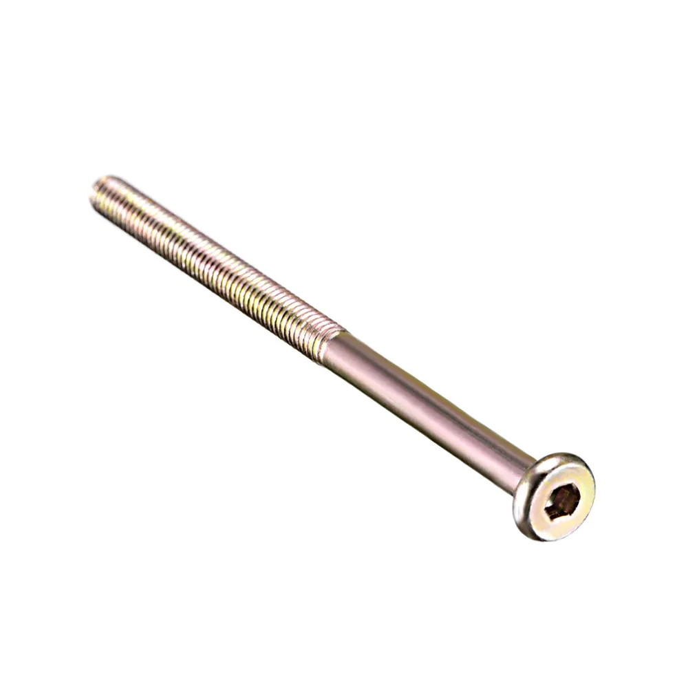 UXCELL 5pcs Hex Socket Drive Round Head Screw Carbon Steel Zinc Plated M6x95/70/80mm Furniture Bolts Nuts