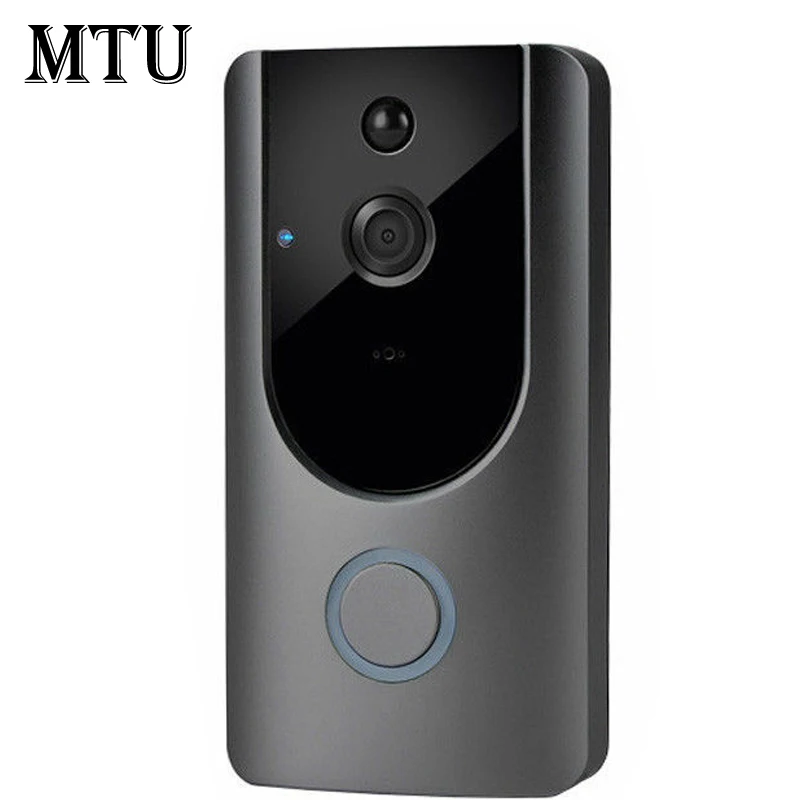 

1280*720 Wireless WiFi DoorBell Smart Video Phone Door Visual Ring Intercom Secure Camera Home Security