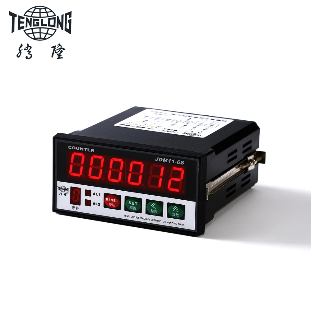 

JDM11-6S Programmable LED length measuring meter counter Length counter meter with two goupes relay and alarm output