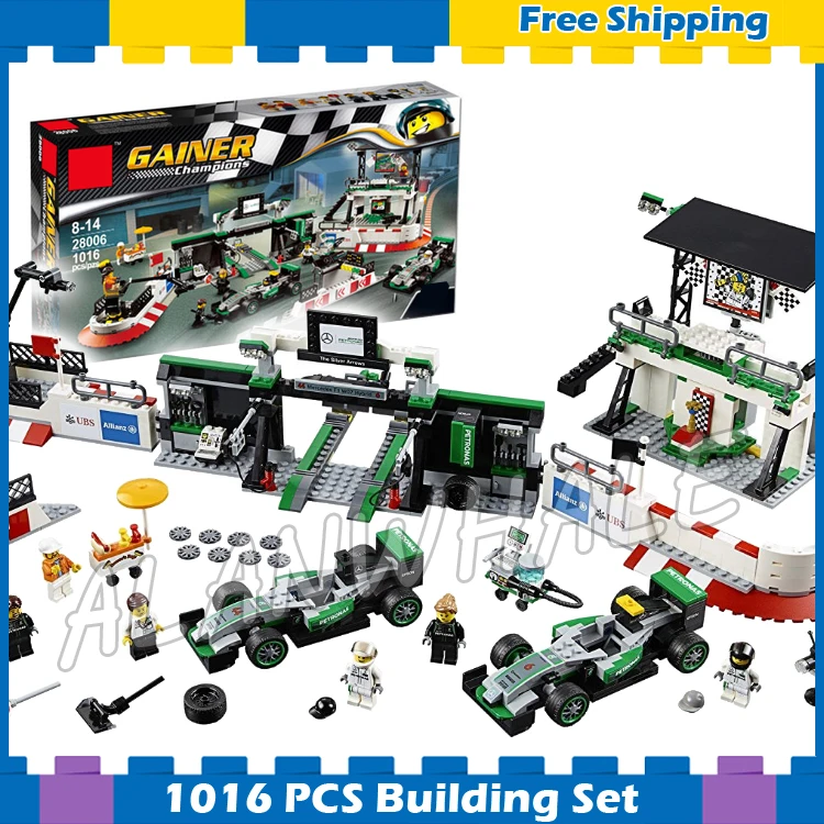 

1016pcs Speed Champions AMG PETRONAS 28006 Formula 1 F1 Model Building Blocks Cars Viechle Kit Gifts Sets Compatible With Lego