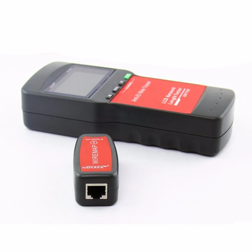 Noyafa NF-8200 LAN RJ45 провода кабельный тестер Ethernet сетевой провод кабель трекера Длина тестер с Подсветка ЖК-дисплей Дисплей