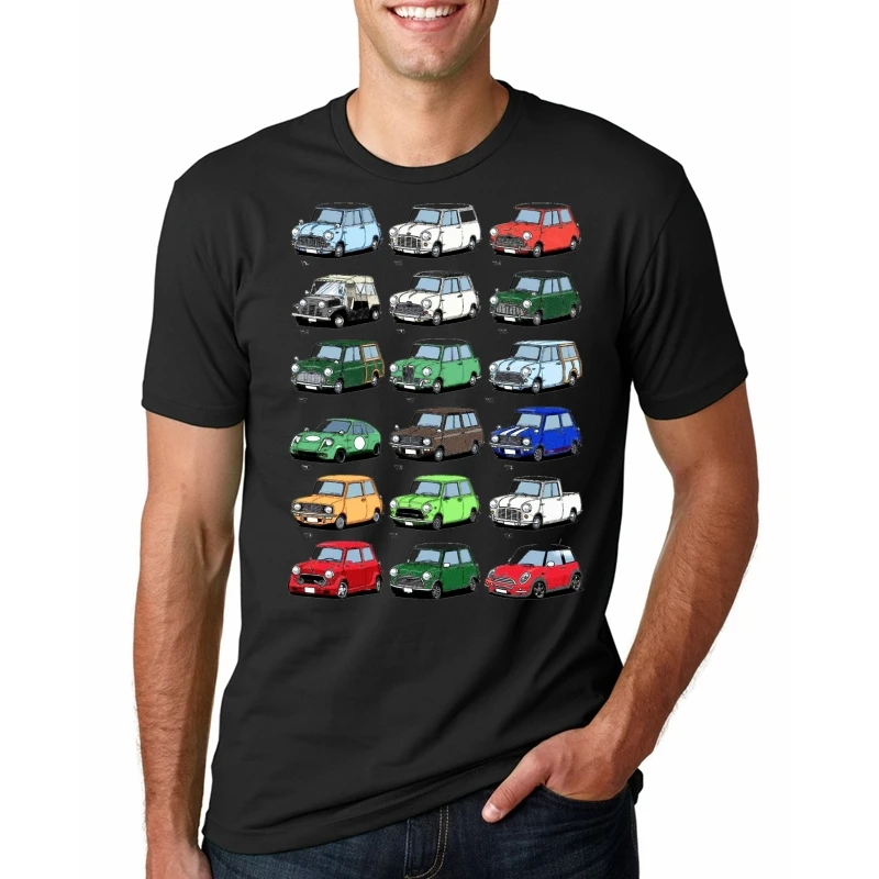 

2018 austin mini printed tshirt Men's Summer Style austin mini Cooper Austin Classic Car T Shirt Short Sleeve Tee