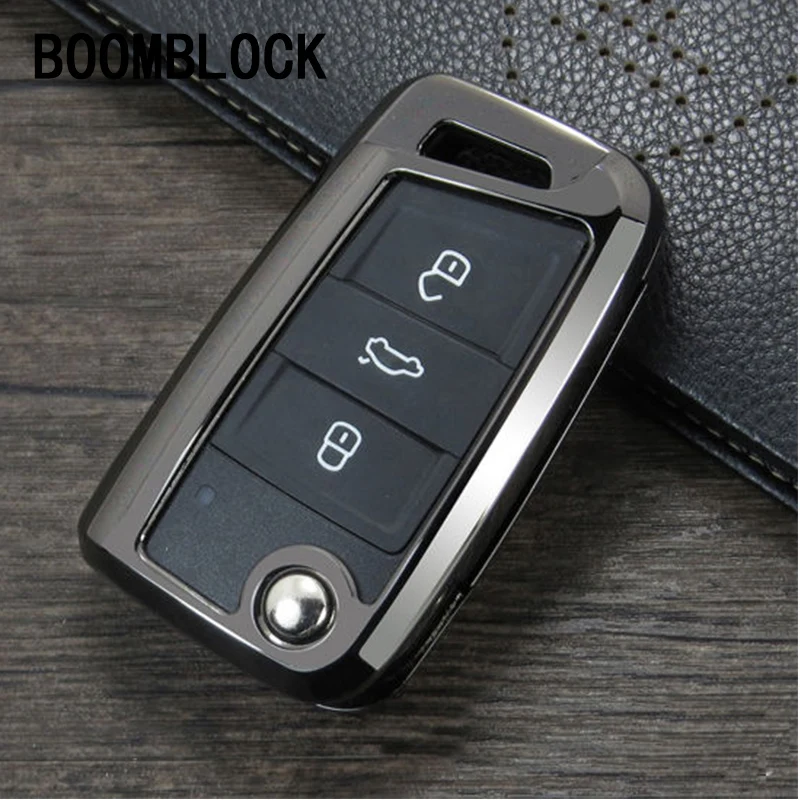 BOOMBLOCK для VW Polo Passat B5 B6 Golf 5 6 7 Tiguan Skoda Fabia Octavia A7 A5 Kodiaq Karoq цинковый сплав чехол
