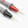 1 pair Digital Multimeter probe Soft-silicone-wire Needle-tip Universal test leads with Alligator clip For LED tester Multimetro 5