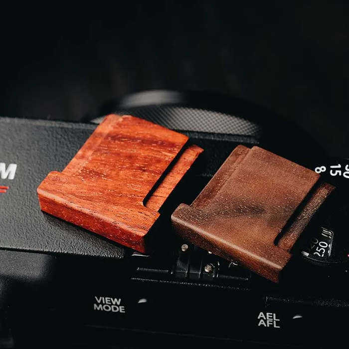 Wooden Wood Hot Shoe Cover For Fuji XE3 Fujifilm X E3in Tripod
