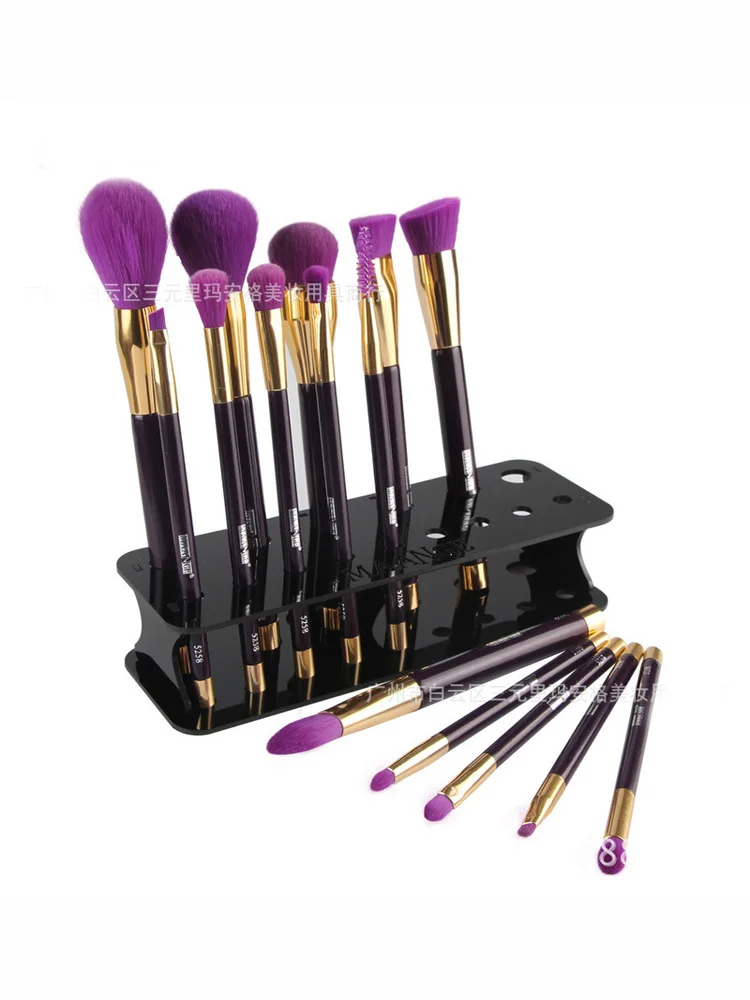 

15 Piece Makeup Brush Stand Display Stand Shelf Mix Brush Holder Acrylic Plate Drying Frame Makeup Manager Storage