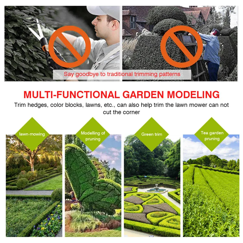 Freeshipping Two strokes Hedge Trimmer Grass Cutter Pruning Tools Electric Trimmer Pruning Saw Greenworks Garden Tool (4)