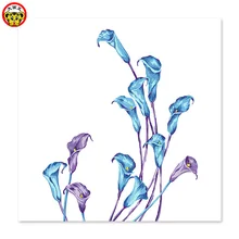 Картина по номерам художественная краска по номеру акварельный стиль цветок каллы нарисованная на холсте цифровая краска ing знаменитая краска ings абстрактная