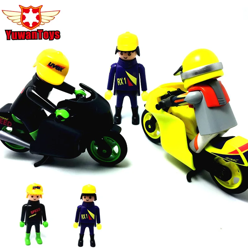 Playmobil мир Рисунок фигурку мира блоки куклы замок Строительные мини кирпичи