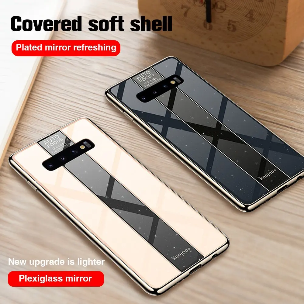 

Tempered Glass Case For Samsung Galaxy S10 Plus Case Luxury Cover For Samsung S10 Lite S8 S9 Plus Case For Samsung Note 9 8 Case