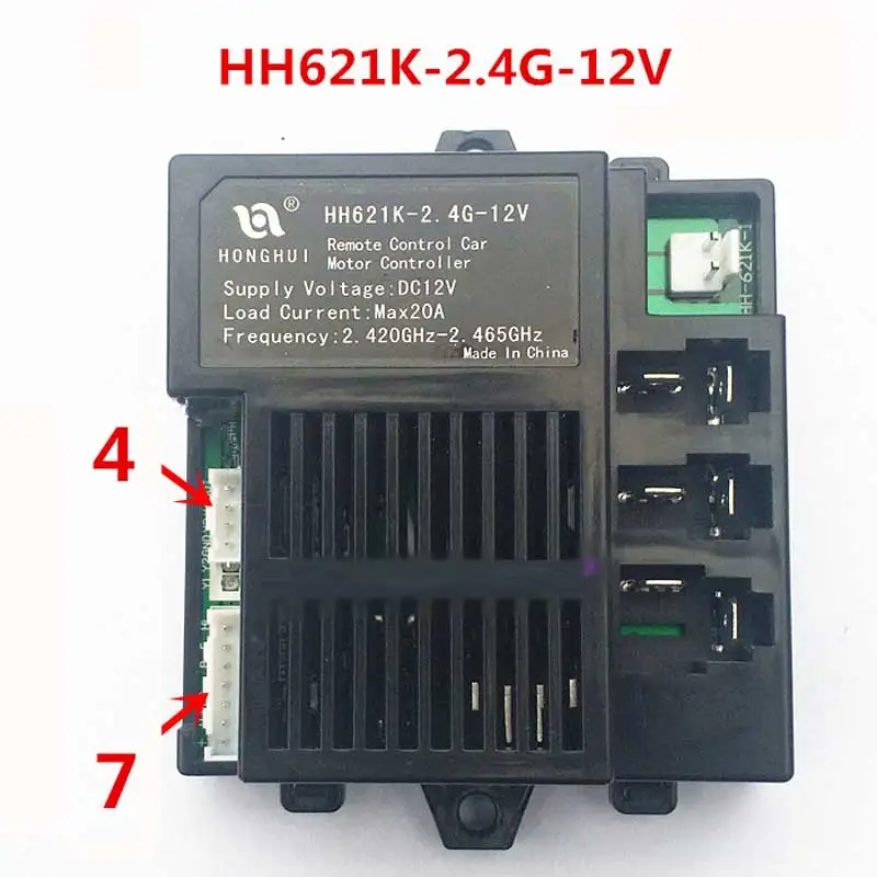HH-621K-2.4G-12v для детского электромобиля 2,4 г 12 В Универсальный пульт дистанционного управления или приемник, игрушечный автомобильный дистанционный передатчик Honghui