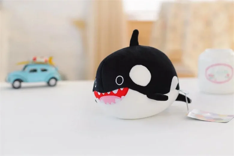 new killer whale toy cartoon plush black doll gift about 20cm 2594 | Игрушки и хобби