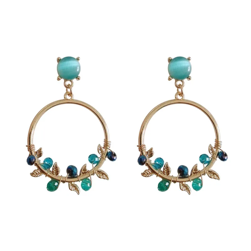 

Female temperament contracted joker original design, beautiful hand-made by the wind leaf fresh ear ring earrings for women
