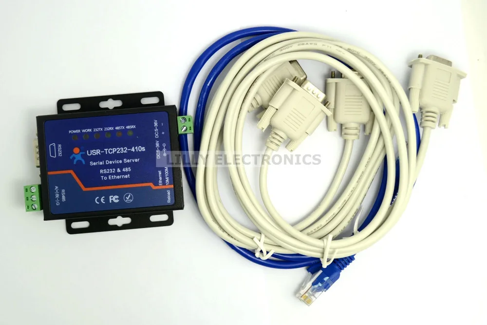 

USR-TCP232-410S RS232 RS485 Ethernet Converter Serial Ethernet to Modbus Converter