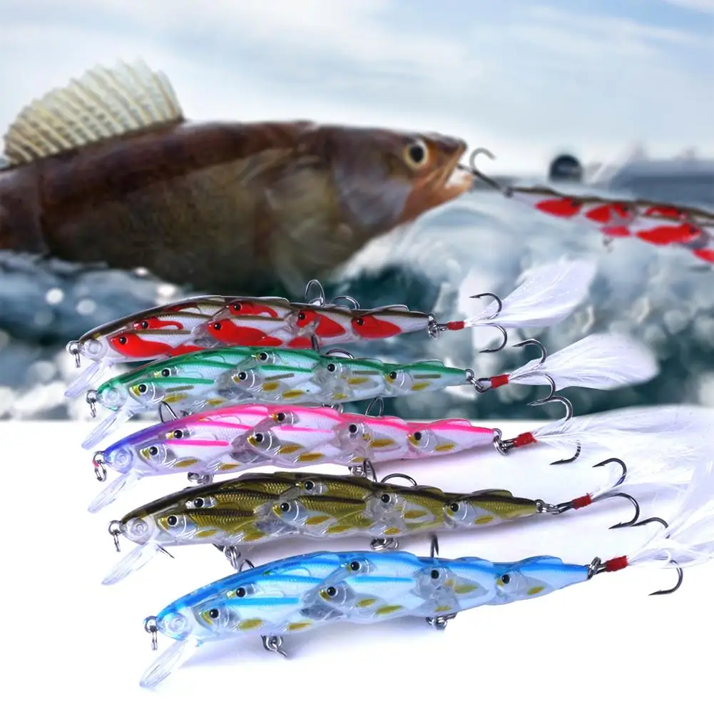 

11.5 Cm Fish Group Fishing Lure Bait Random Color Delivery Novel Style Professional Fishing Tackle Tool Good Durability