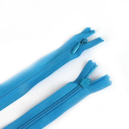 Turquoise 10 шт./пакет 28 см 35 см 40 см 50 см 55 60 см в длину невидимых застежек-молний DIY нейлон катушки молнии для шитья одежды аксессуар - Цвет: Turquoise