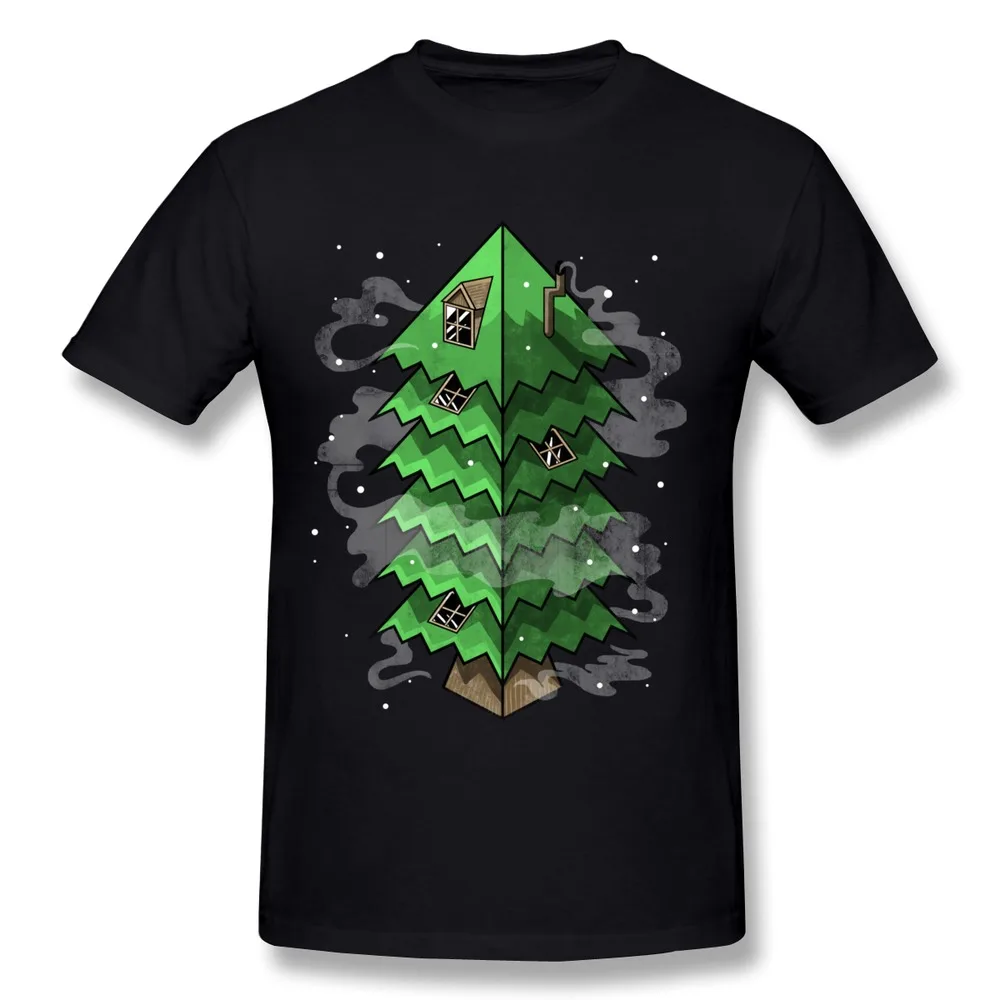 2014 Brand Gildan Men T Shirt Tree House Custom Funny Photos Shirts Man | Мужская одежда
