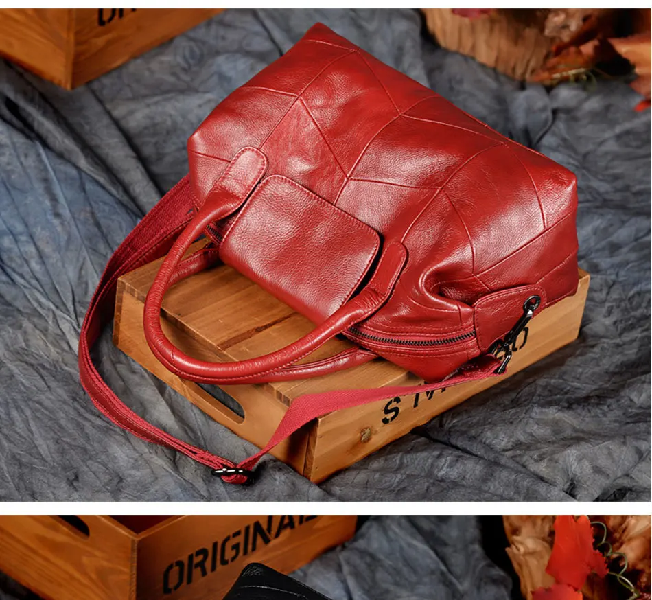 Женская сумка Boston из натуральной мягкой кожи, простая сумка, модная повседневная Наплечная Сумка, OL Tote, сумки с верхней ручкой