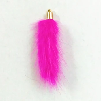 

12pcs/Lot17Color Cute Mink Hair Pompon Pendant Copper Gold Cap Pom Bag Chain Curtain Drop Earring Tassel Tassel Jewelry Find