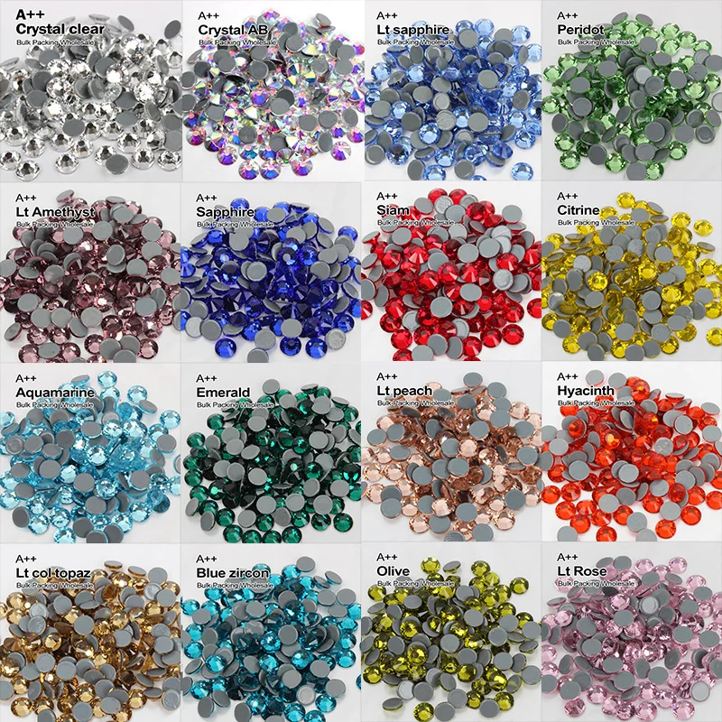 SS6-SS30 упаковка Высокое качество исправление стразы А++ хрустальные камни используется для Аксессуары для одежды украшения