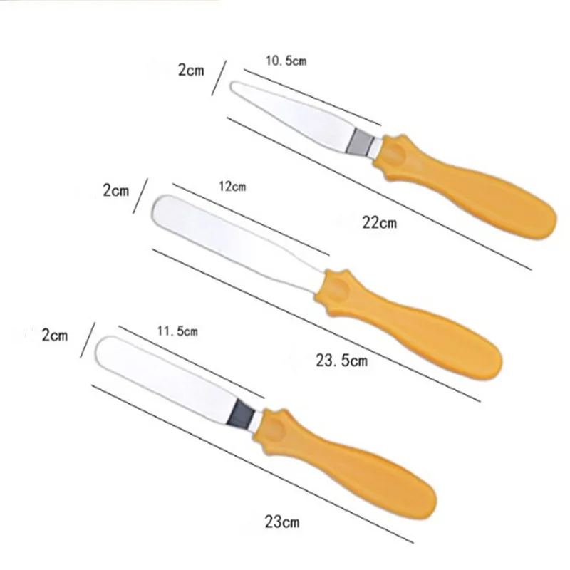 Нержавеющая сталь масло нож для кремового торта шпатель для торта более гладкая глазурь распылитель помадка, кондитерские изделия украшения торта