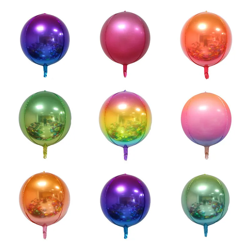 

New 22 "4D gradient series carnival holiday aluminum foil aluminum foil balloon wholesale birthday party decoration