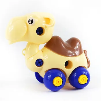

Children's Building Blocks Toy DIY Disassembling Jigsaw Building Assembled Animal Shape Toys With Tool Clamp Screwdriver