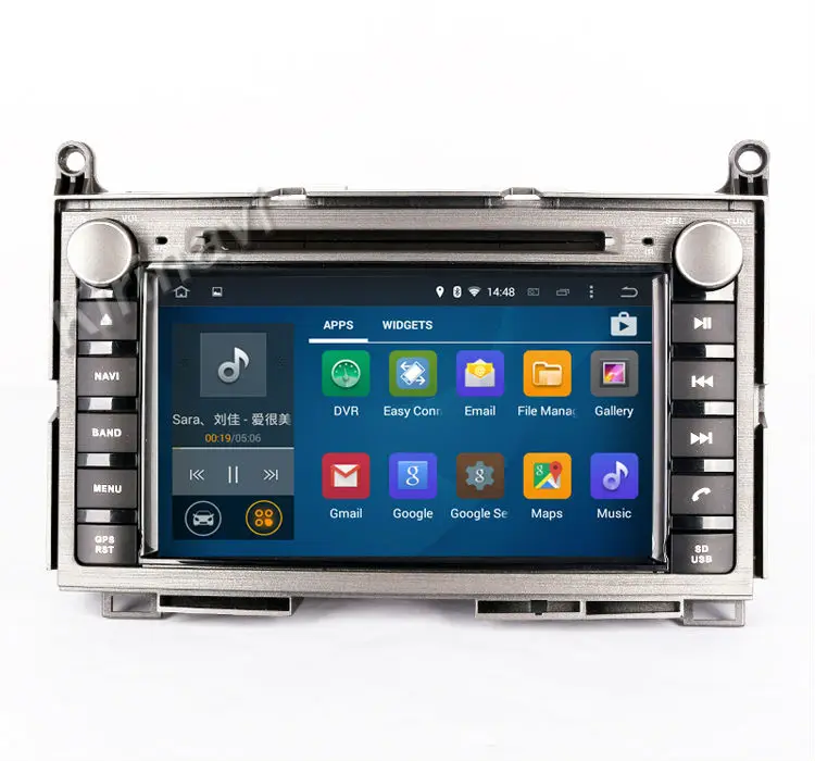 Sale Kirinavi android 7.1 quad core 1024*600 HD car audio dvd player for toyota venza 2008+ car navigation multimedia system WIFI 3G 1