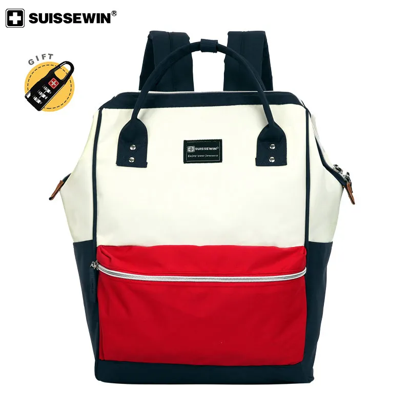 

new 2019 swiss brand big nylon fabric women backpack large capacity Waterproof for Mom harajuku bagpack maternity bag for baby