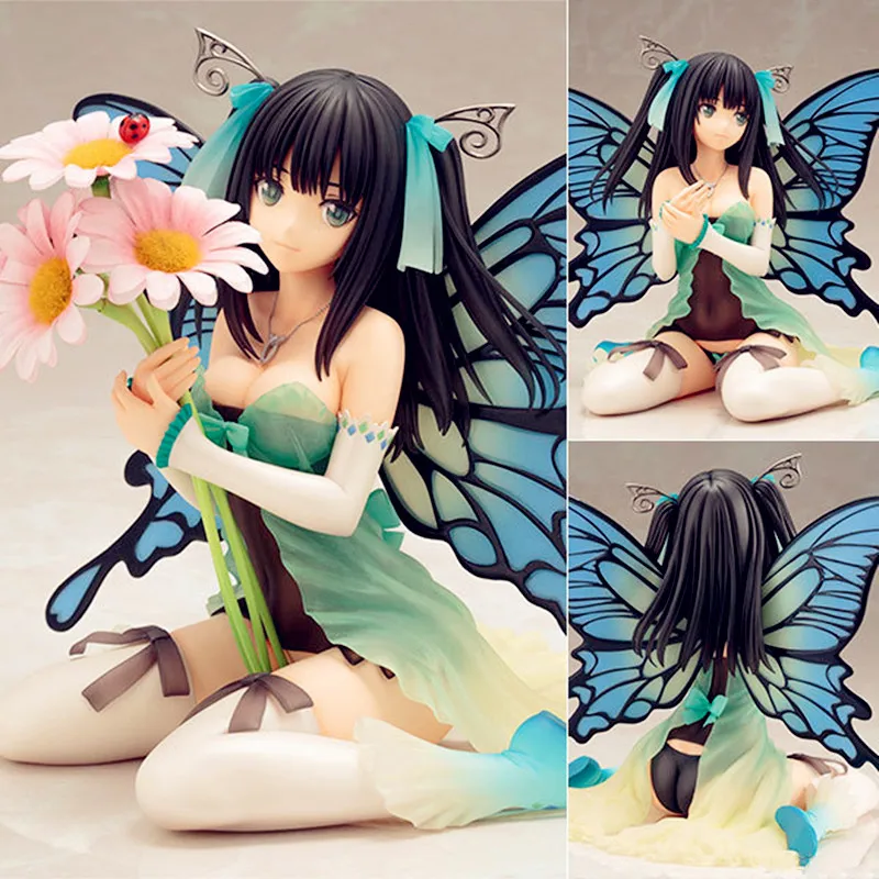 

Anime Figures 4-Leaves Tony Butterfly Evil Spirit Daisy Sitting Posture PVC Action Figure Collection Model Toy G1908