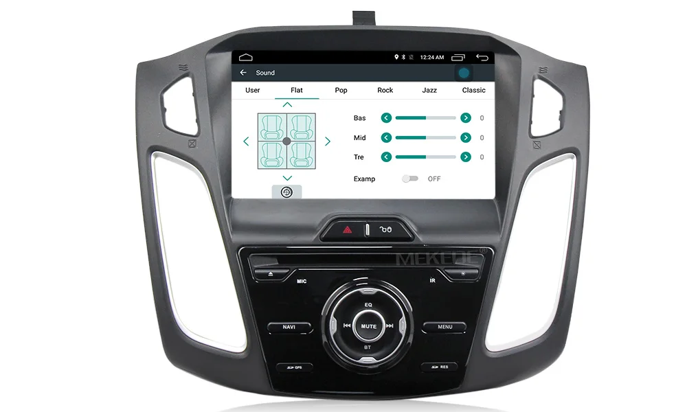 Discount MEKEDE in stock AutoRadio fit for Ford focus 2011-2015 with android 7.1 quad core system support GPS Navigation wifi bluetooth 12