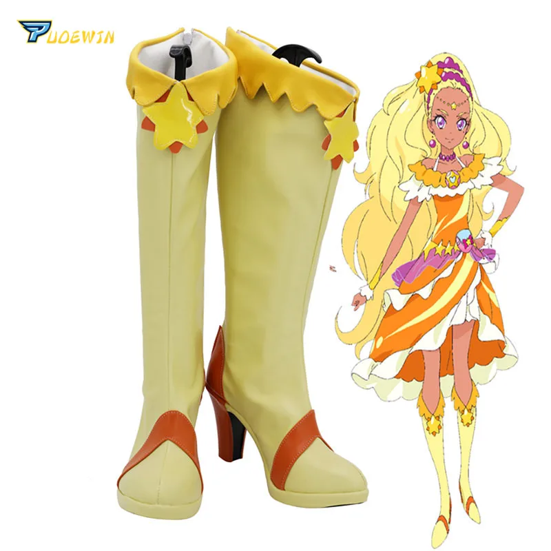 

Pretty Cure Precure Cure Soleil Twinkle Cosplay Shoes Long Boots For Girl Christmas Halloween