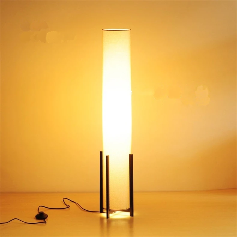 Современный минималистичный светодиодный напольный светильник для гостиной, кабинета, спальни, прикроватная лампа, железный художественный тканевый светильник, индивидуальный светильник