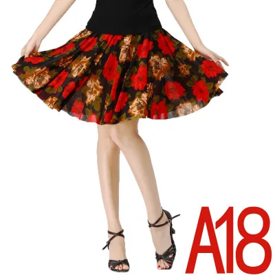 Ультра большой размер, M-7XL, Женская юбка с принтом, летние сексуальные вечерние юбки для танцев, плиссированная фатиновая юбка, цветной принт, Лолита, леггинсы, юбка - Цвет: A18