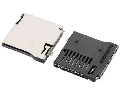 

10PCS Push-Push Type TransFlash TF Micro SD Card Socket Adapter Automatic PCB Connector