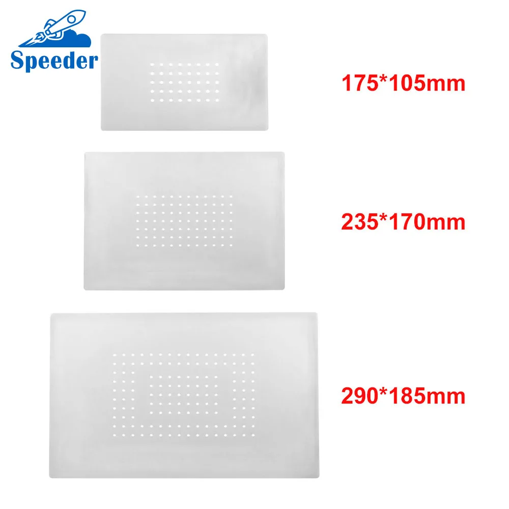 

High Temperature Resistant Non-slip Gasket Heat Insulation Silicone Pad For LCD Separator Machine OCA repairing Mat with Holes