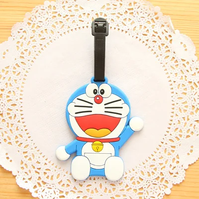 Kawaii стежка Doraemon бирка для чемодана мультфильм ID адрес держатель багажная этикетка кремнезема Ge идентификатор туристические аксессуары - Цвет: Dora a dream