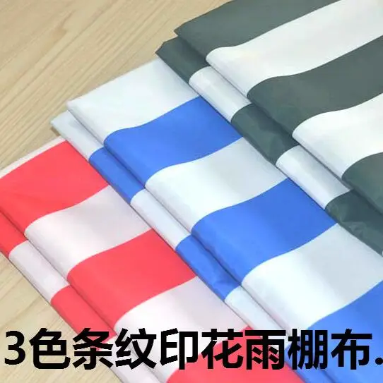 

3style 450D Stripe Printed Oxford Tent Umbrella Cloth PU Coated Beach Chair polyester Fabric diy home textiles patch fabric C594
