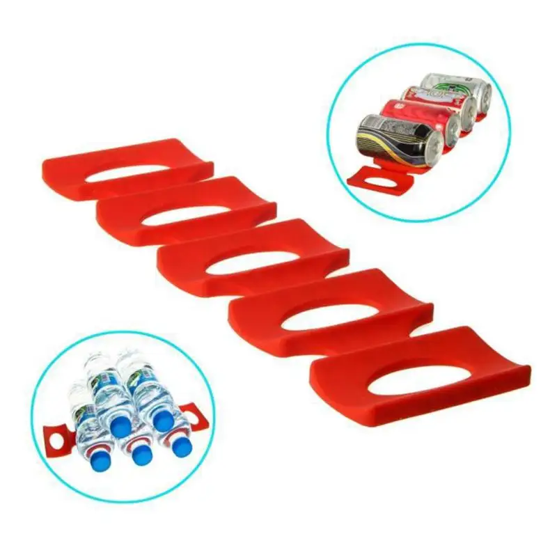 Cans-Beer-Tank-Fridge-Organizer-Silicone-Pads-Tile-Cushions-Foldable-Wine-Bottle-Rack-Space-Saver-Stacking (2)