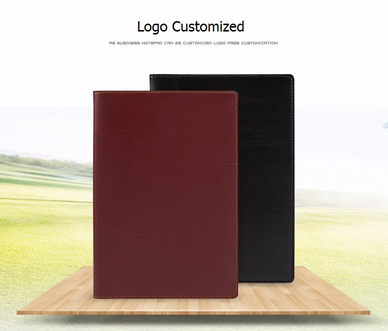 Paperboat-caderno de couro customizado, logotipo da empresa,