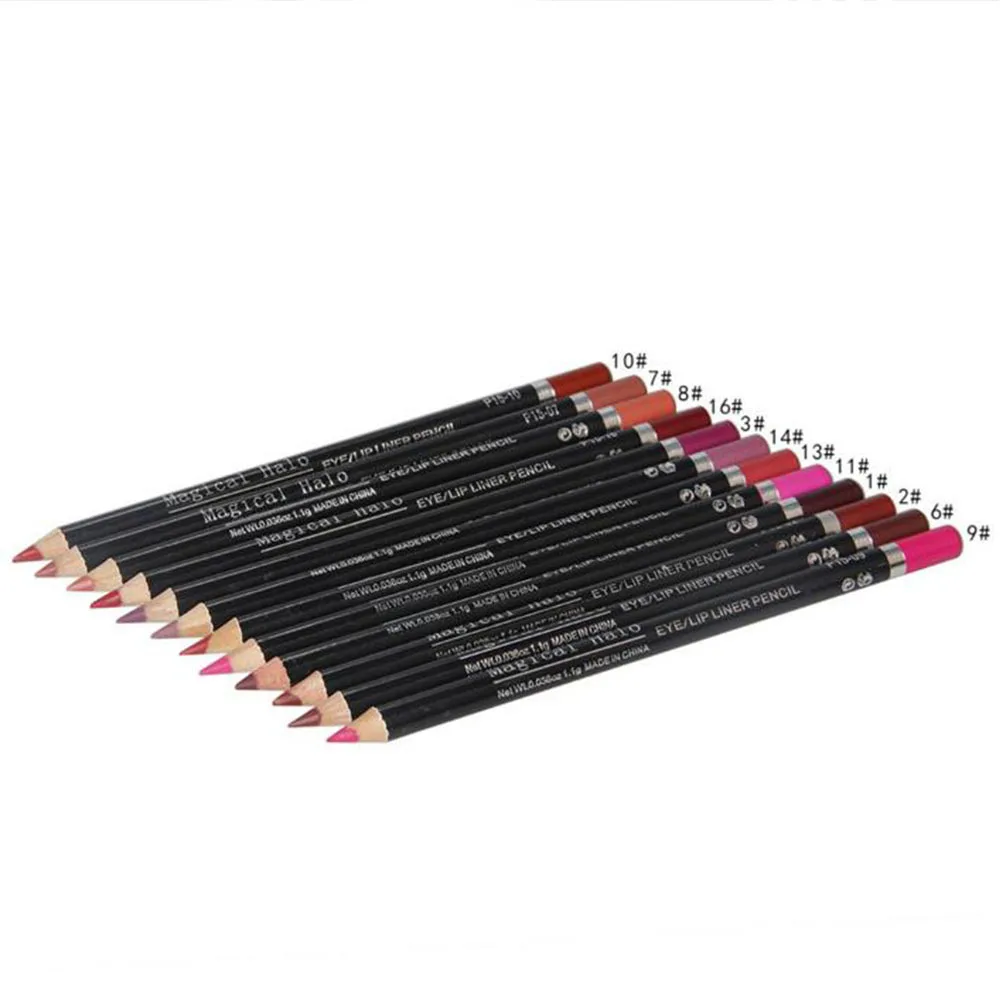 

Women's Professional Waterproof l ip Liner Pencil Pen Long Lasting 12 Colors Pro Cosmetic 2017 New