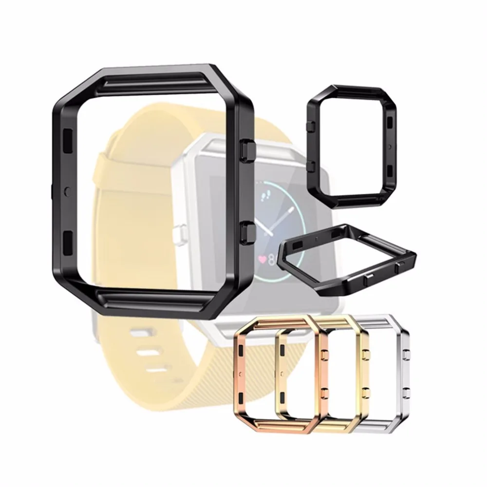  Нержавеющая Сталь Металл Ссылка Смотреть Ремешок Ремешок Держатель Рамы Для Fitbit Blaze Смарт-Часы 