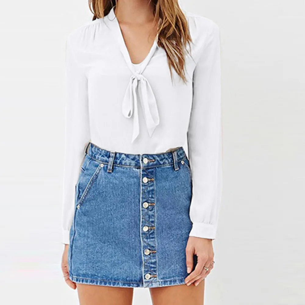 40 V Sexy Las Y Estilo Mujer Camisas Completa Negro Femenino Blusas Cym cuello Mujeres Nueva blanco De Manga Blusa Corea 2018 Otoño Moda Casual borgoña 1R7qw5Pnxf