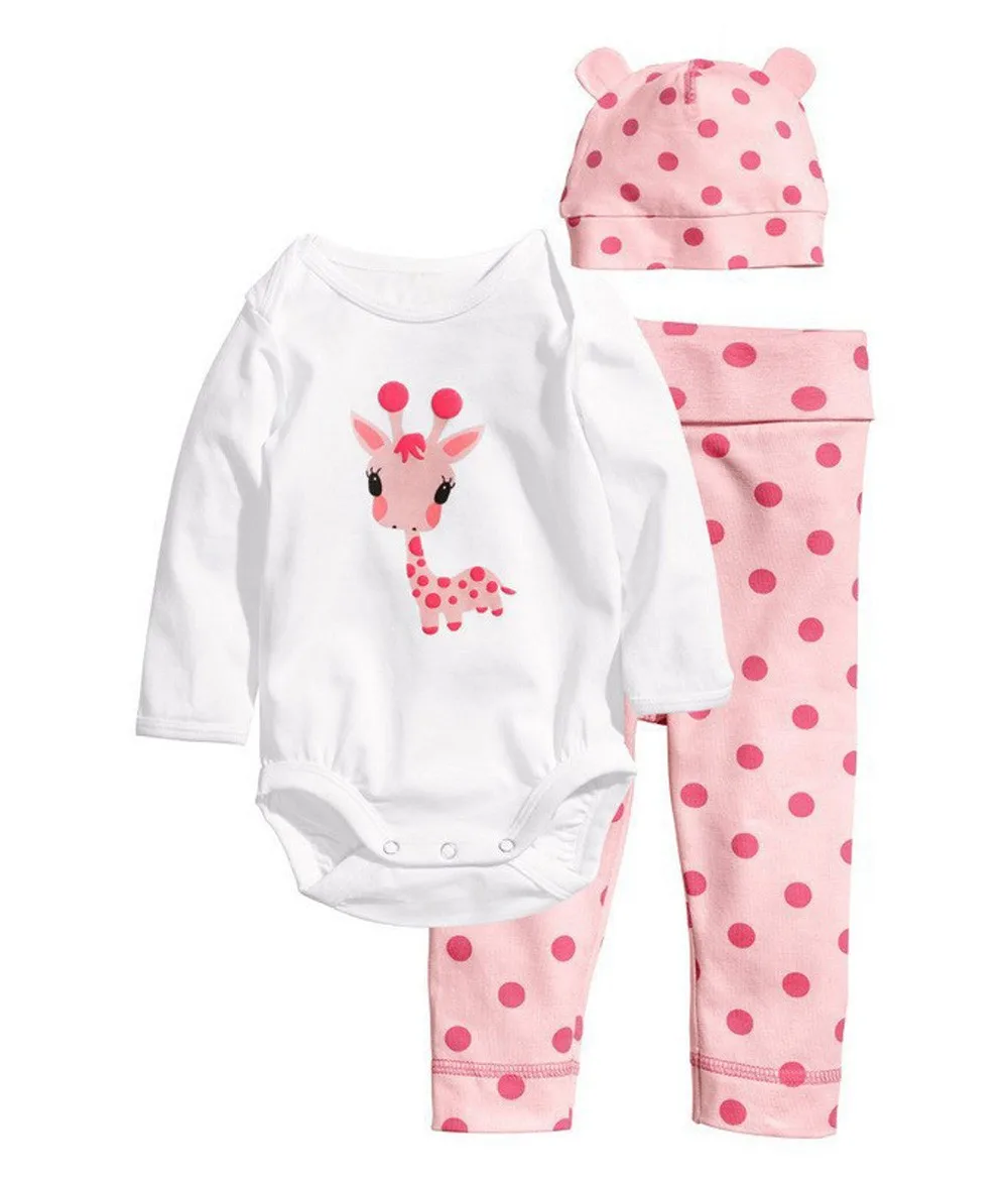 2015-New-Spring-Autumn-Baby-Suit-Three-piece-Cotton-With-Hat-Suit-Cute-Animals-Romper-Triangle-Cloth-CL0765 (9)