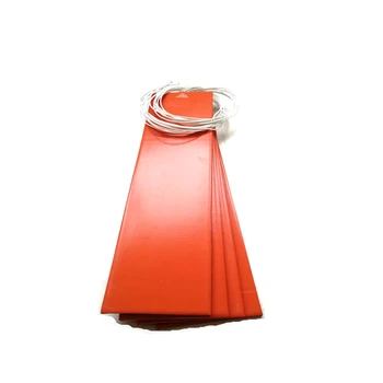 

220v 5"*19"(127*482.6*8mm) silicone rubber heater for machine 420w 1000mm lead wire come out from middle of 5" side
