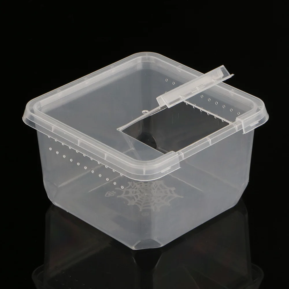 

Reptile Terrarium Feeder Breeding Box Tortoise Spider Lizard Beetle Insect House Mr21 19 Dropship