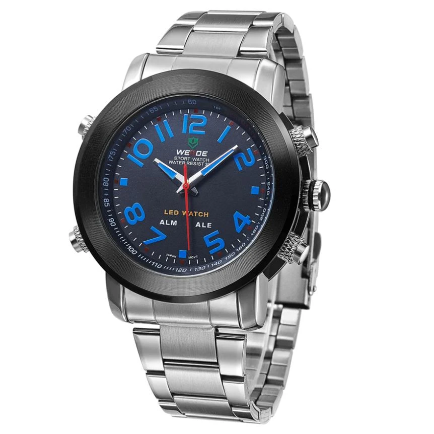 Digital movt stainless steel watch Clearance