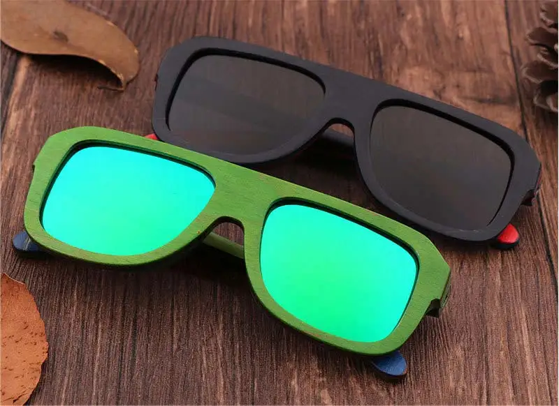 BerWer фабрики очки для скейтбординга в деревянной оправе можно настроить логотип бамбуковые деревянные солнцезащитные очки